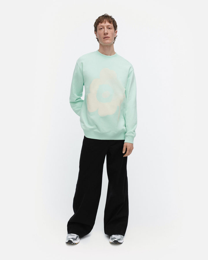 loisto unikko placement sweatshirt - light blue