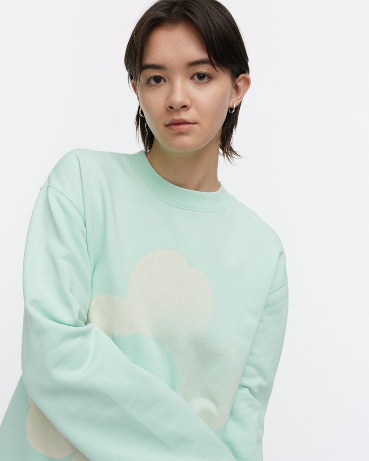 loisto unikko placement sweatshirt - light blue