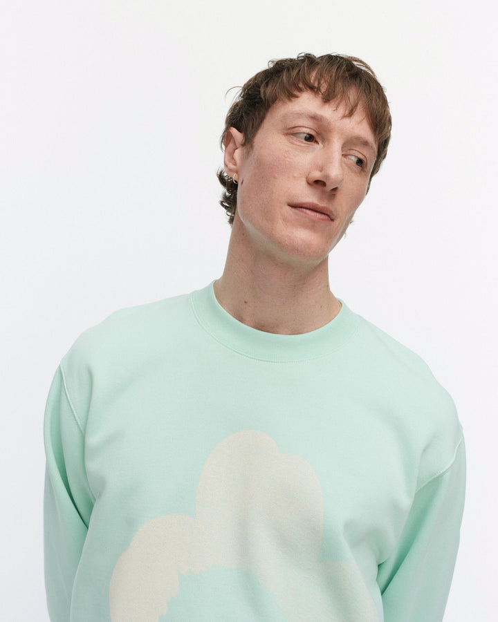 loisto unikko placement sweatshirt - light blue