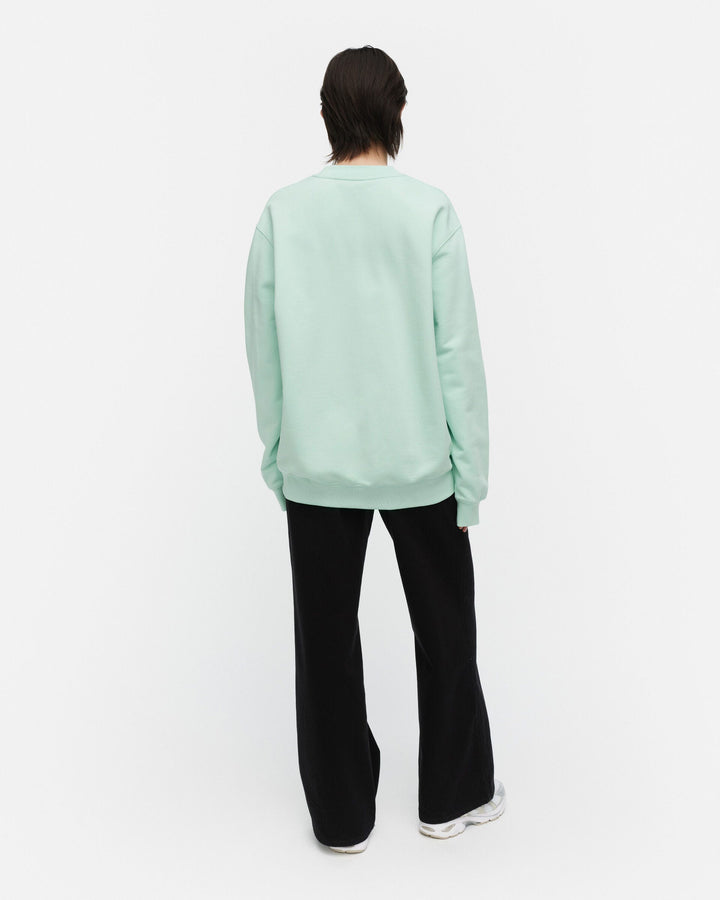 loisto unikko placement sweatshirt - light blue
