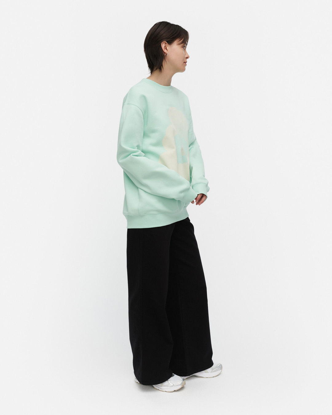 loisto unikko placement sweatshirt - light blue