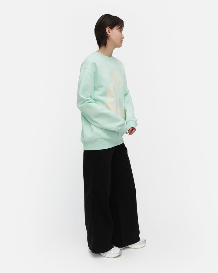 loisto unikko placement sweatshirt - light blue