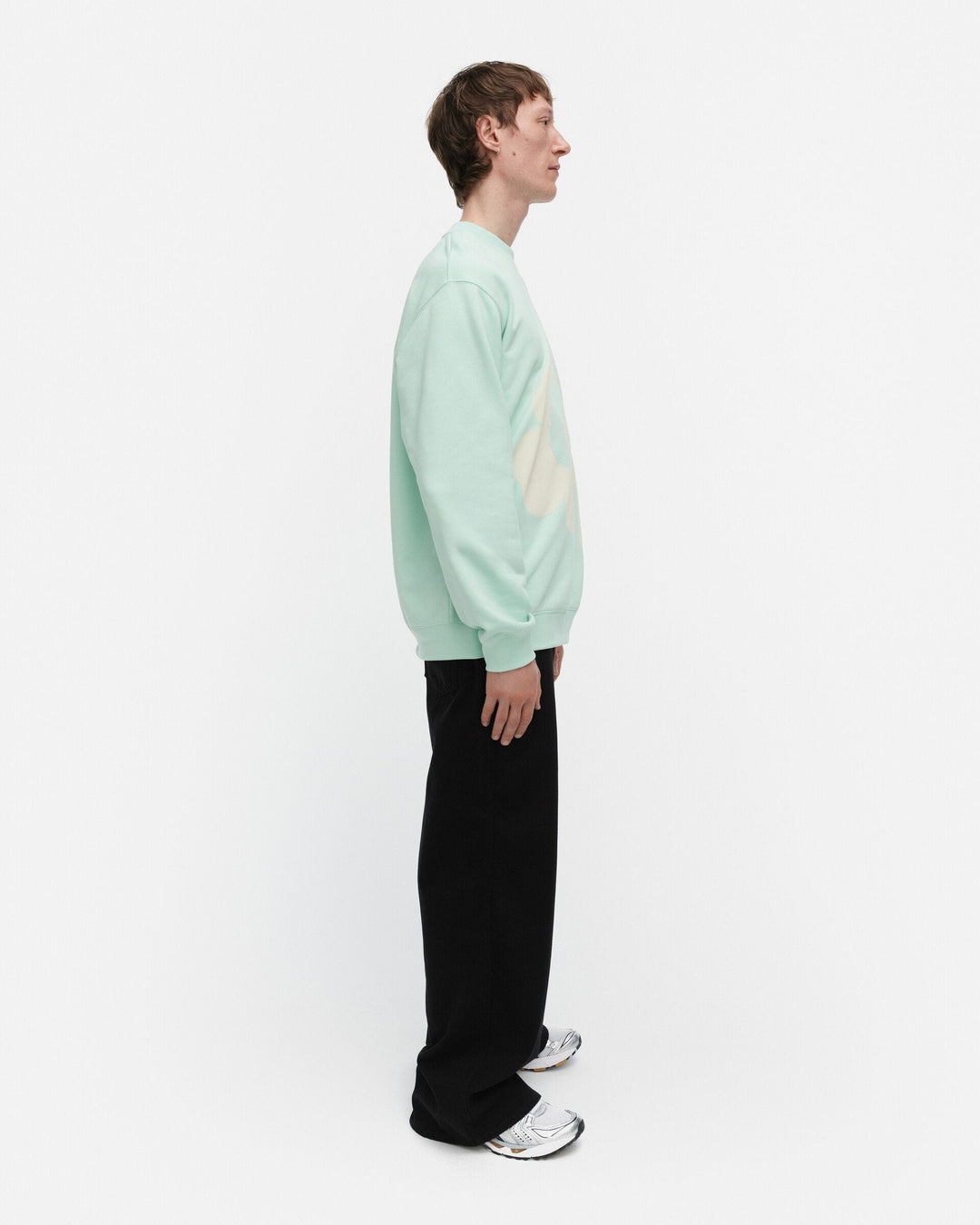 loisto unikko placement sweatshirt - light blue