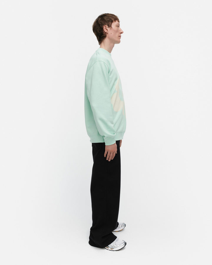 loisto unikko placement sweatshirt - light blue