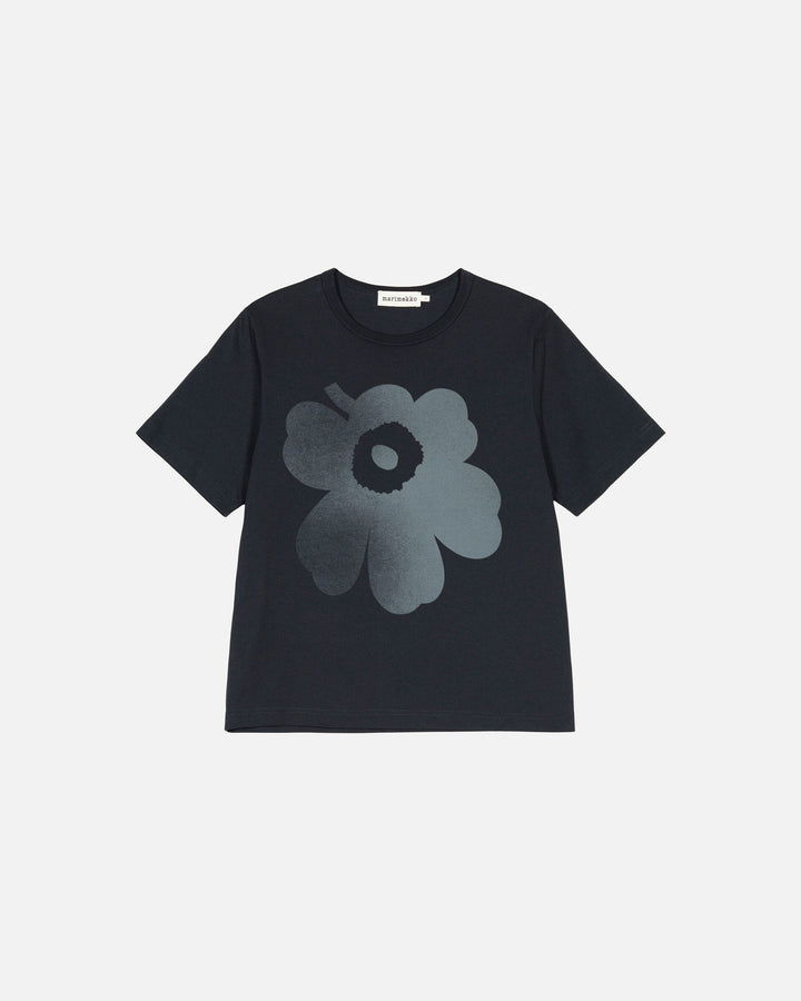 kioski erna unikko placement t-shirt - black