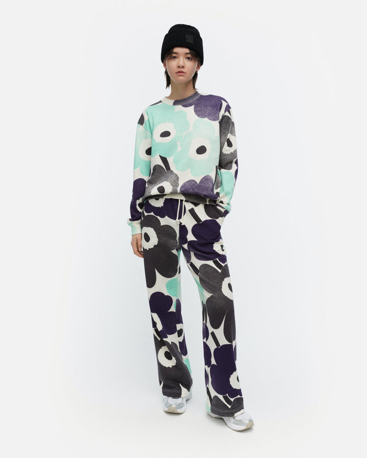 kioski leiot unikko sweatshirt - seafoam/purple