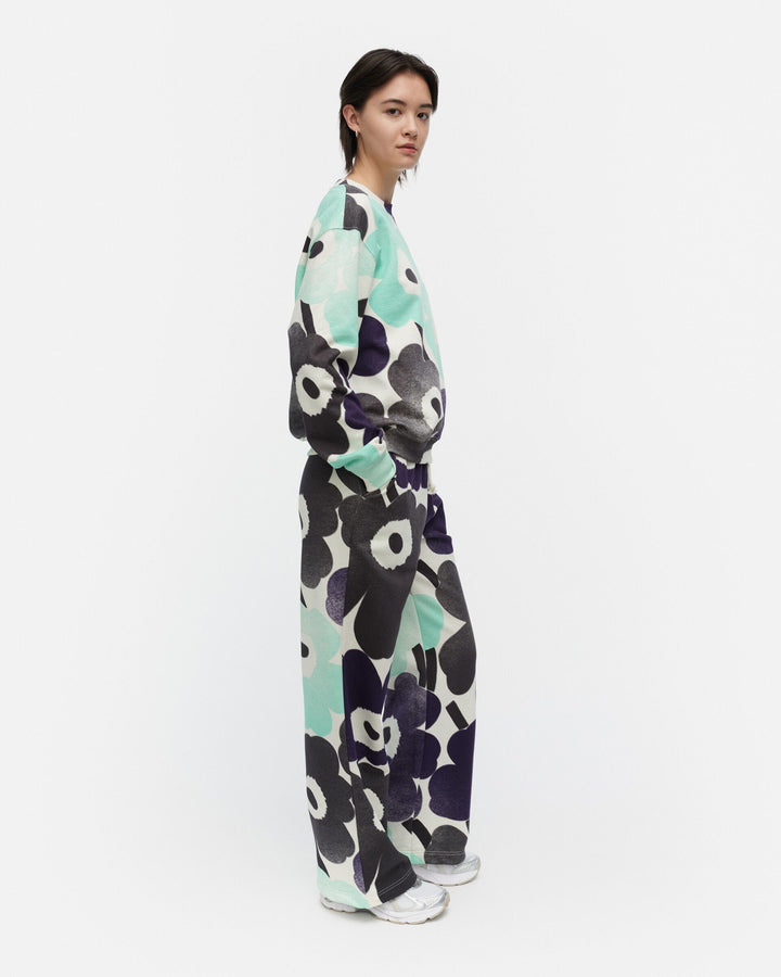 kioski leiot unikko sweatshirt - seafoam/purple