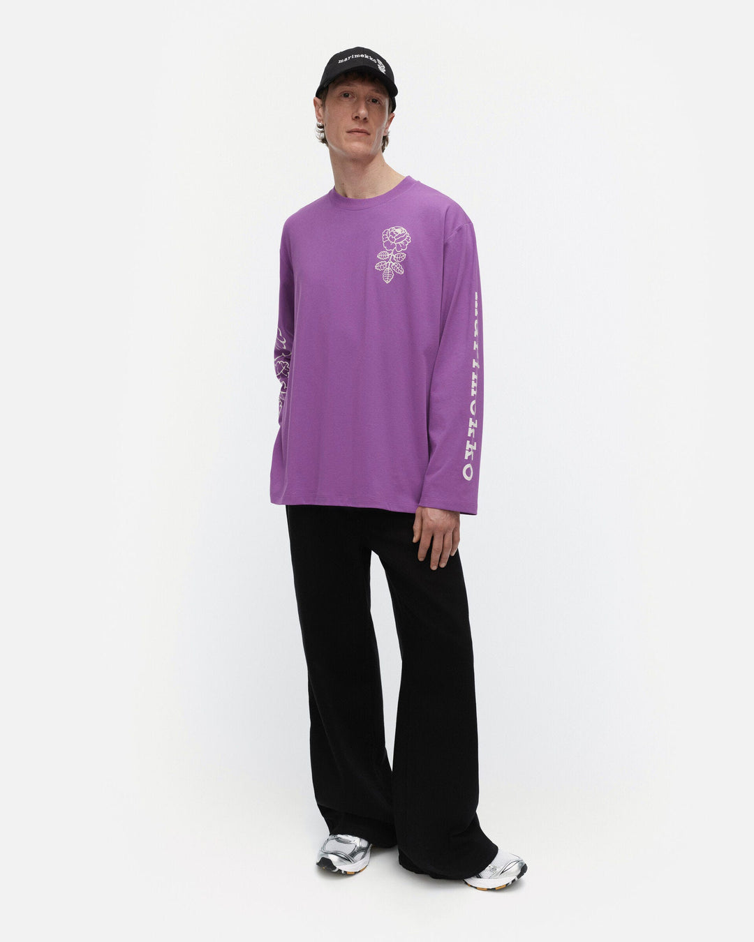 kioski oksat vihkiruusu placement jersey shirt - purple