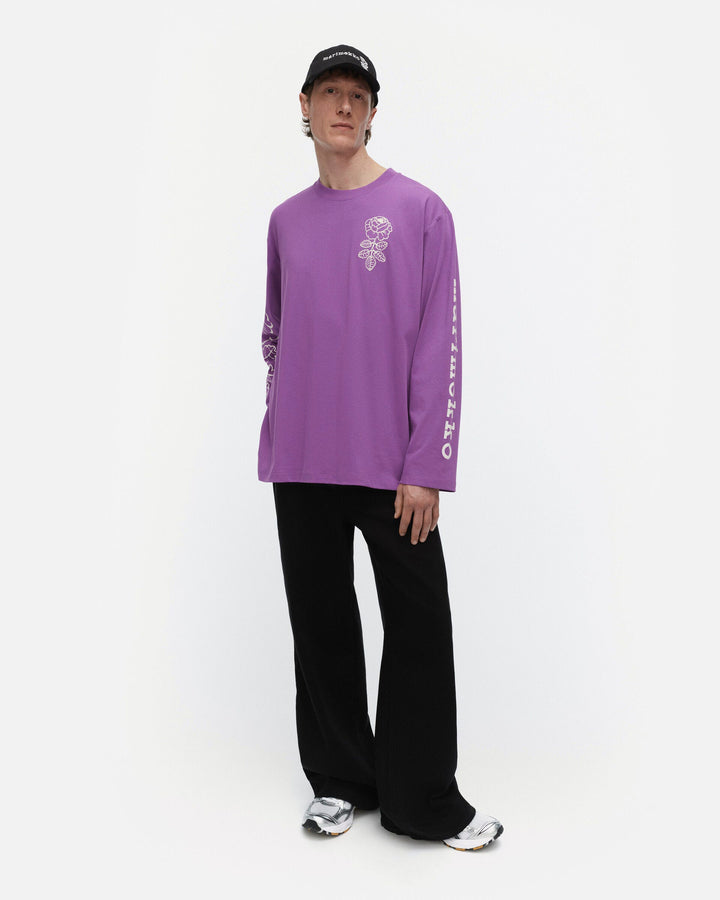 kioski oksat vihkiruusu placement jersey shirt - purple