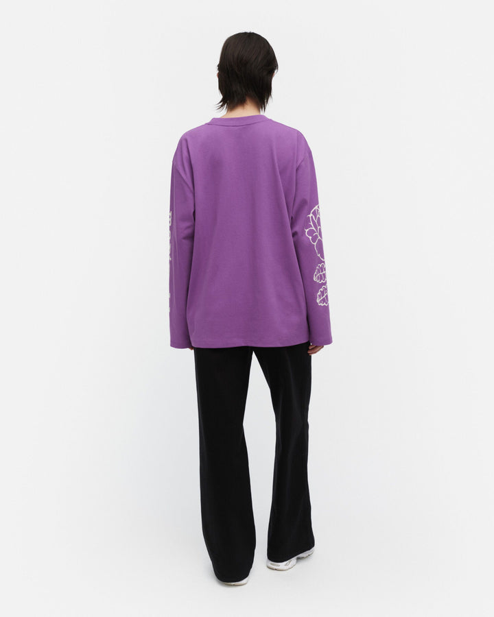 kioski oksat vihkiruusu placement jersey shirt - purple