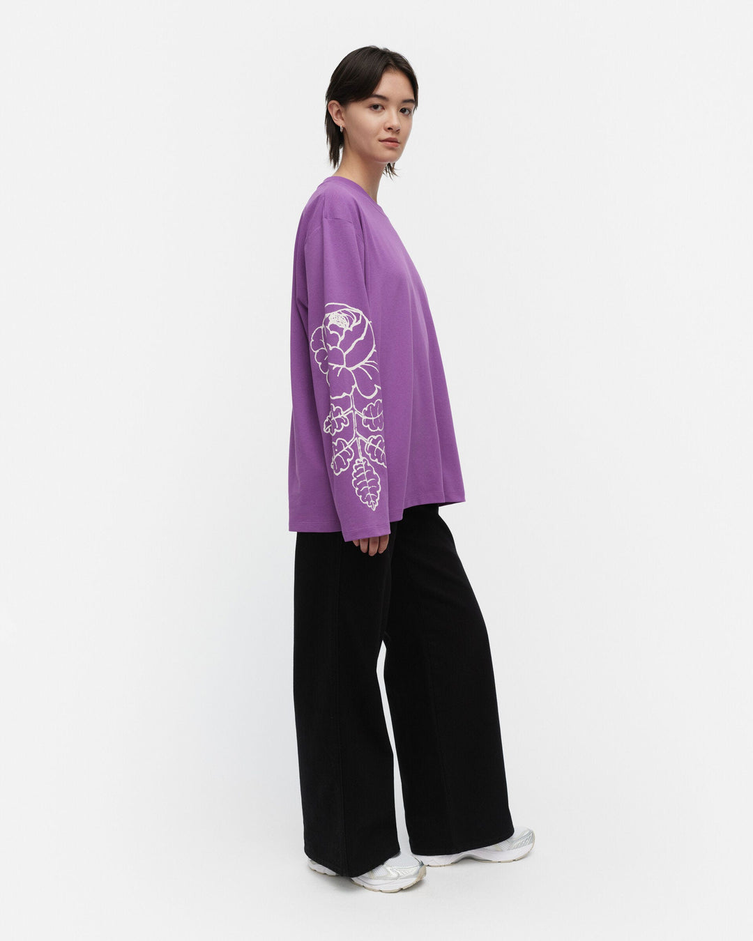 kioski oksat vihkiruusu placement jersey shirt - purple