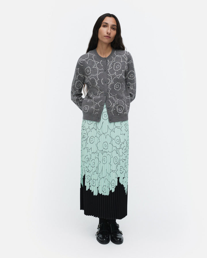 piiru piirto unikko placement skirt - seafoam green