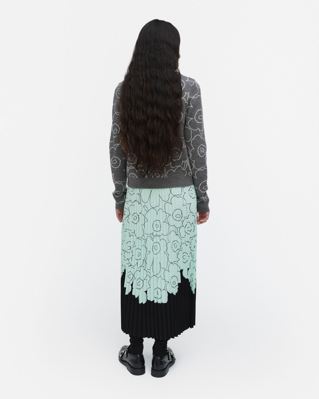 piiru piirto unikko placement skirt - seafoam green