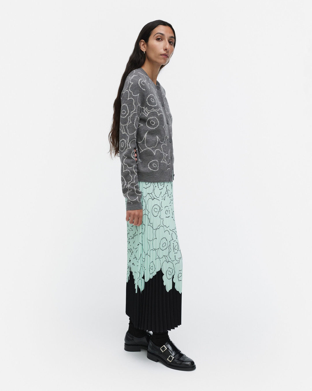 piiru piirto unikko placement skirt - seafoam green