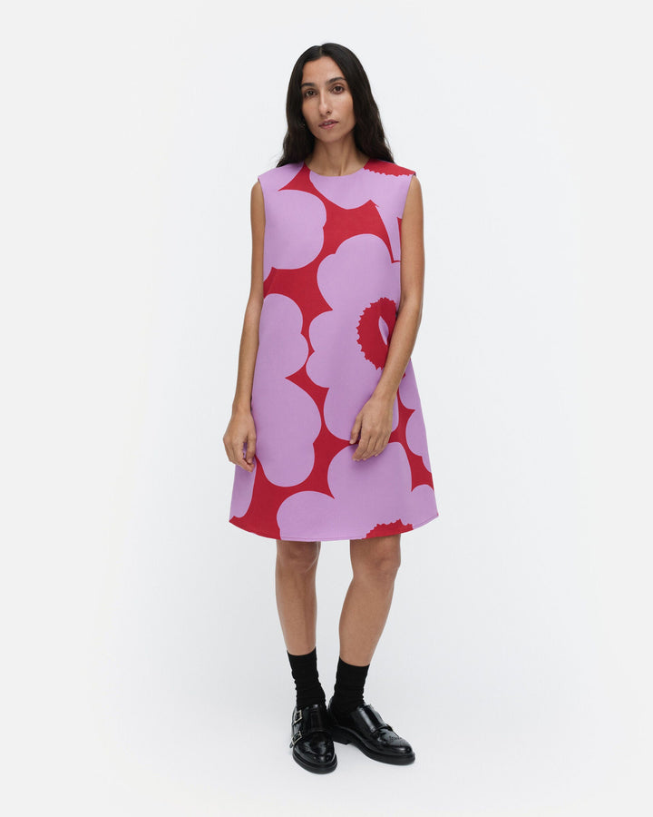 sopiva unikko cotton linen dress