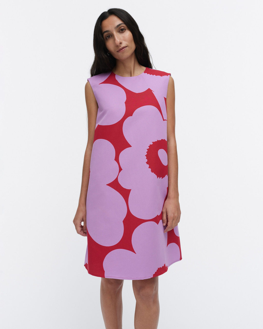 sopiva unikko cotton linen dress