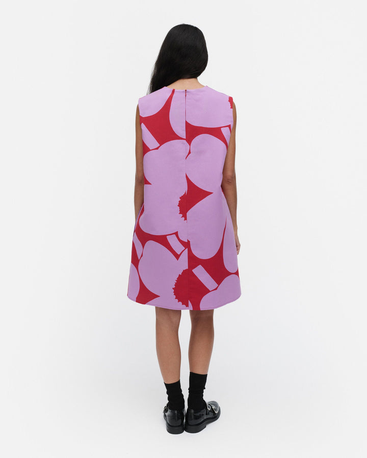sopiva unikko cotton linen dress