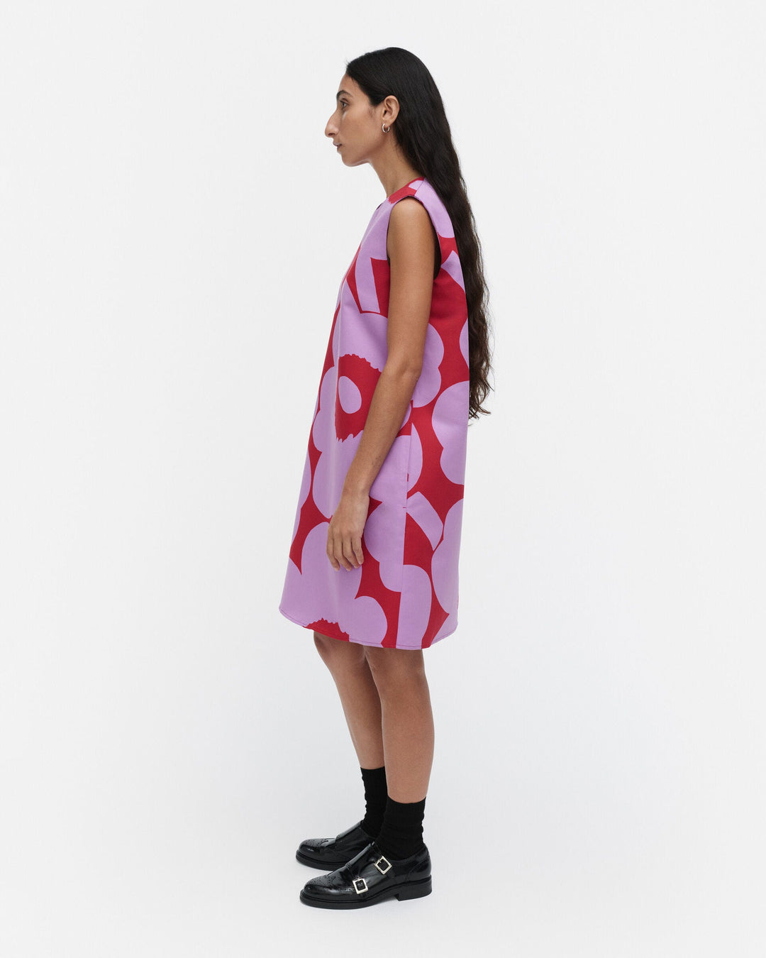 sopiva unikko cotton linen dress