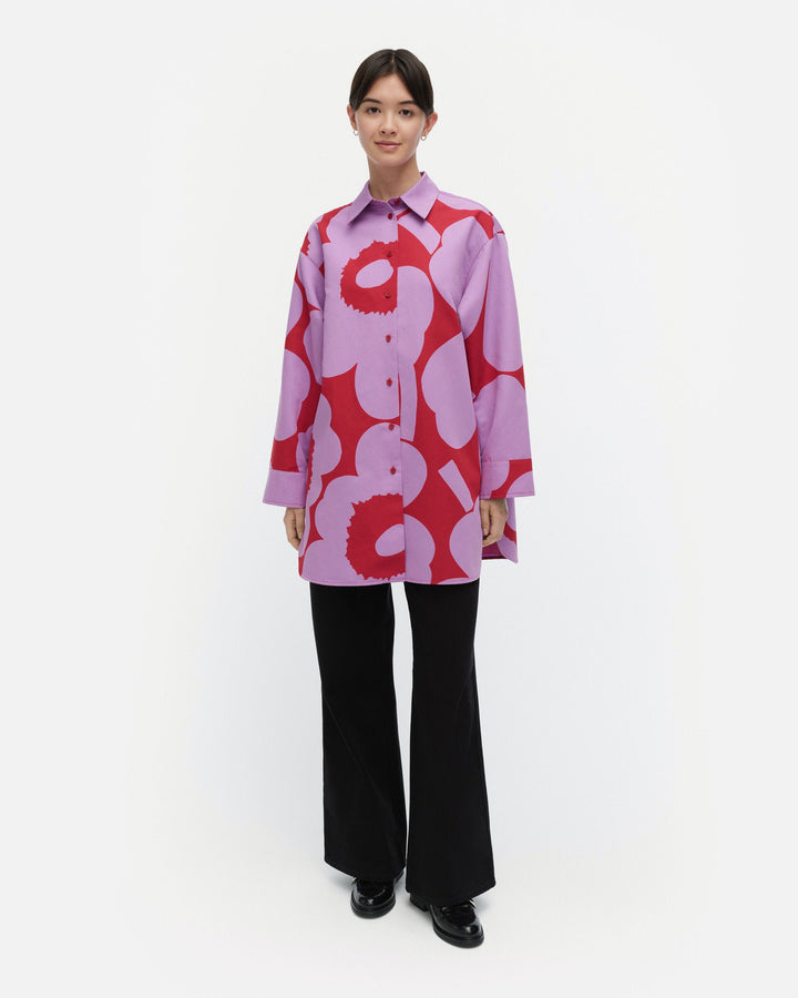 heitto unikko cotton linen shirt
