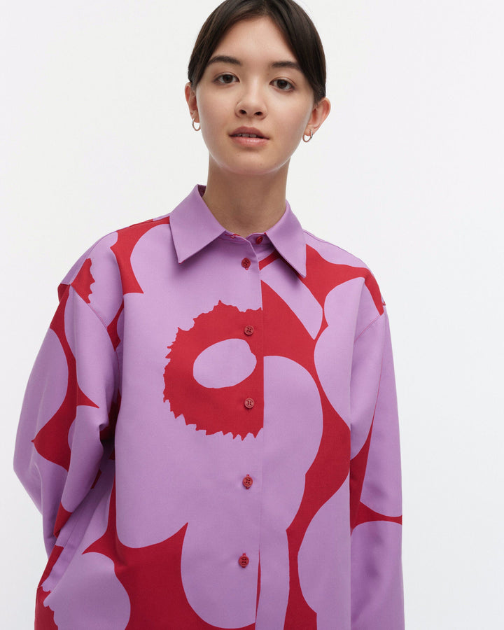 heitto unikko cotton linen shirt