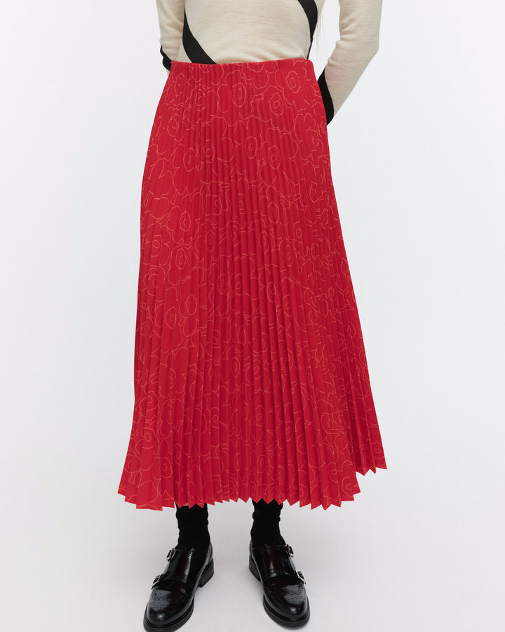 myy piirto unikko skirt - red