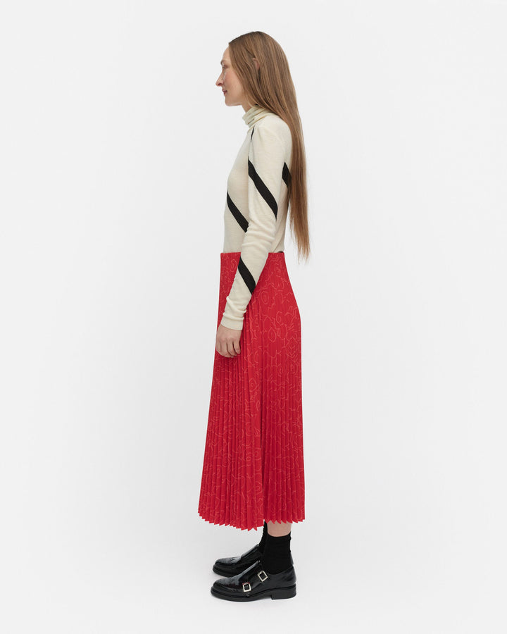 myy piirto unikko skirt - red