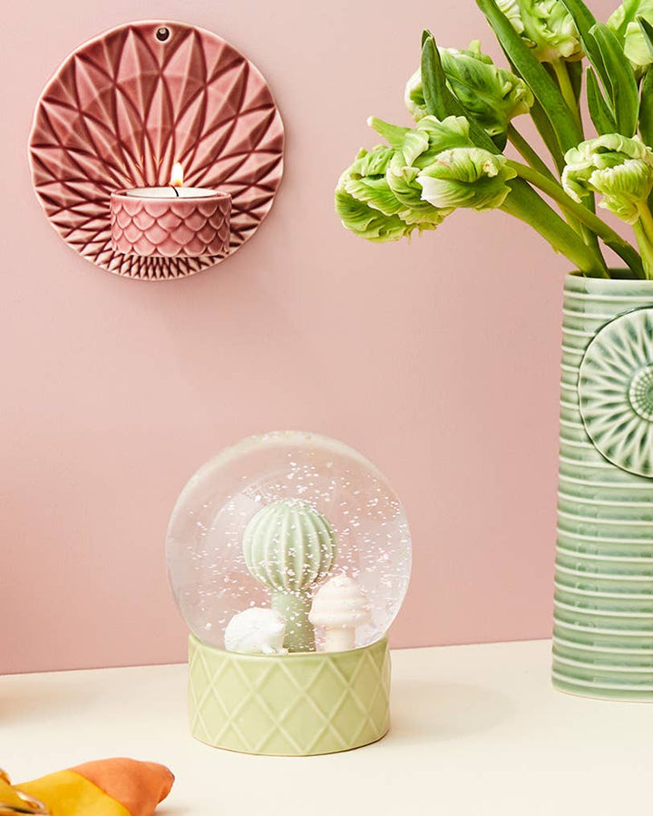 Pipanella Wall Candle Votive Scales Dusty Rose