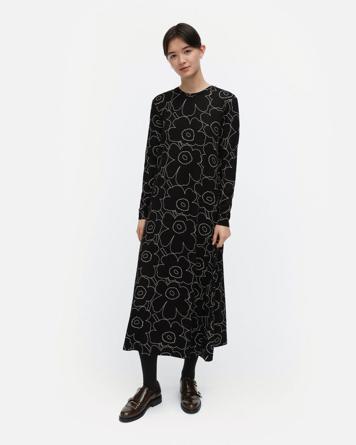 kolmin piirto unikko jersey dress