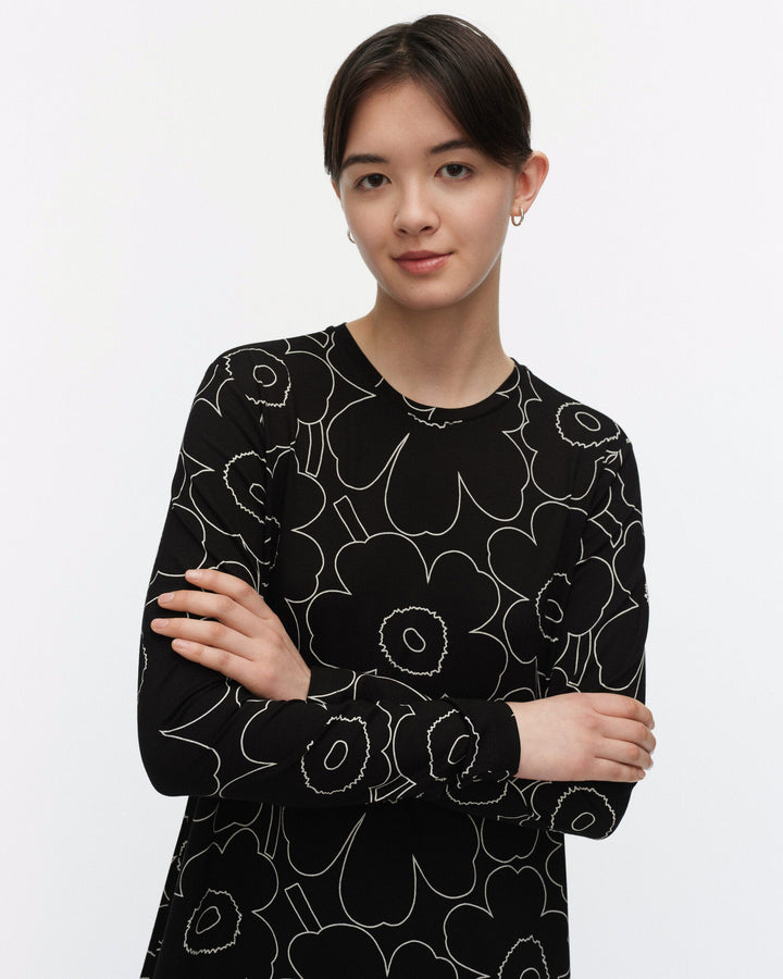 kolmin piirto unikko jersey dress