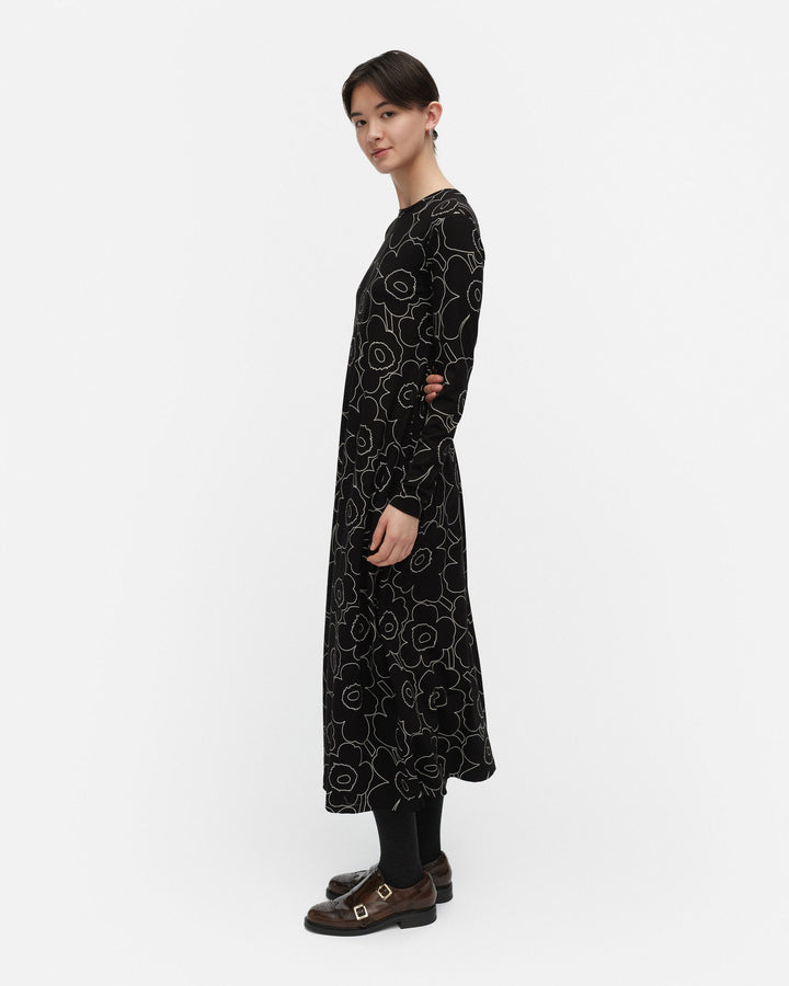 kolmin piirto unikko jersey dress