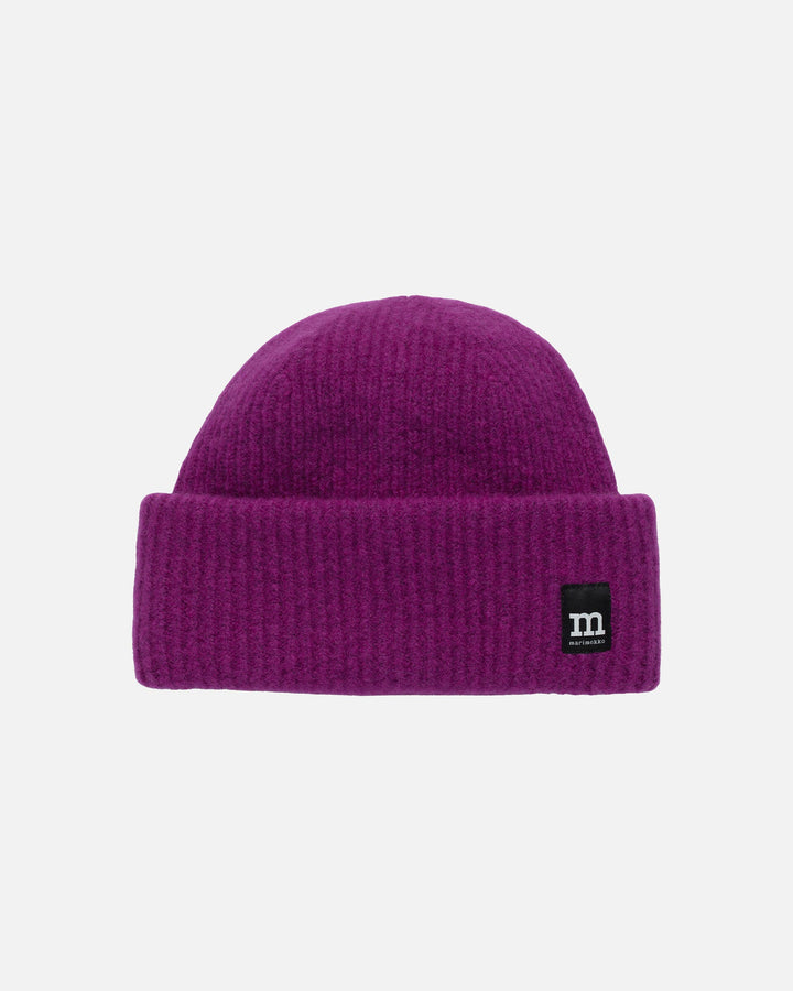 pjettar solid knitted toque - purple