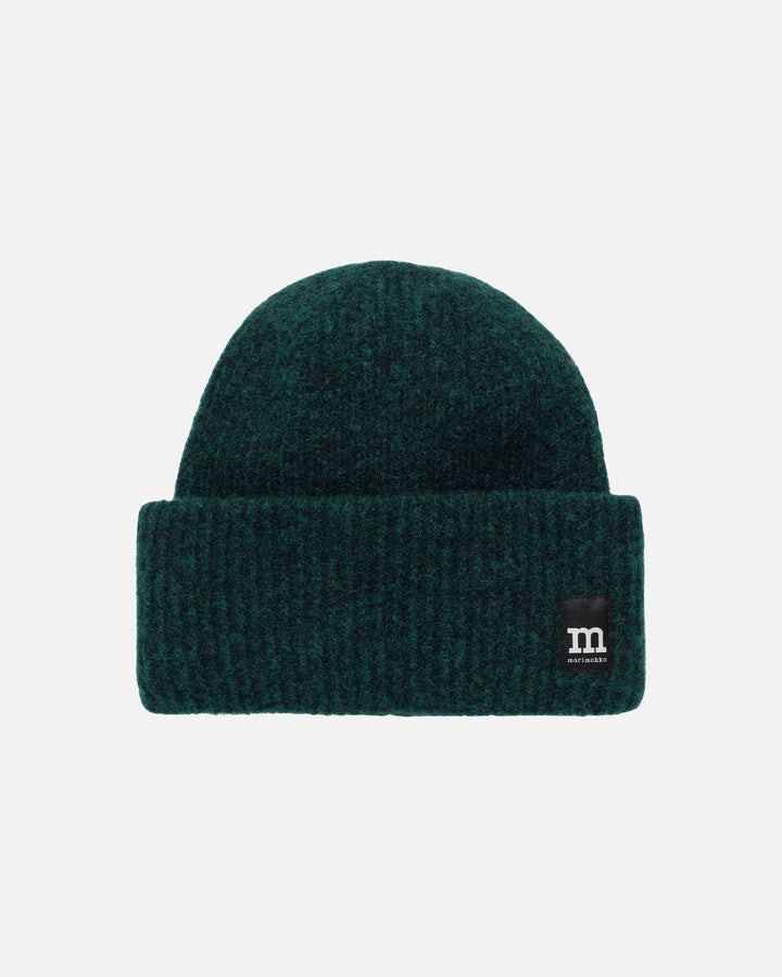 pjettar solid knitted toque - green
