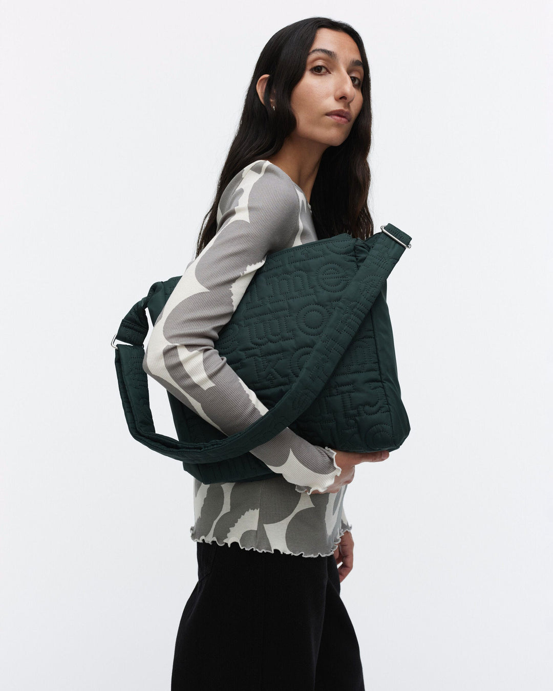 joy crossbody medium shoulder bag - navy green