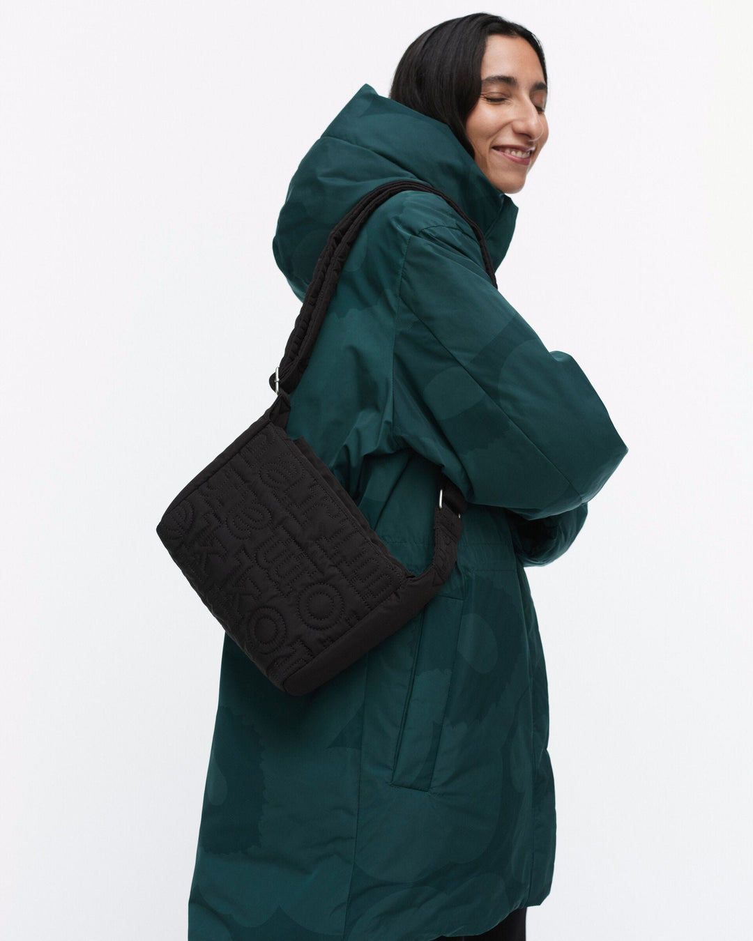 joy crossbody small shoulder bag - black