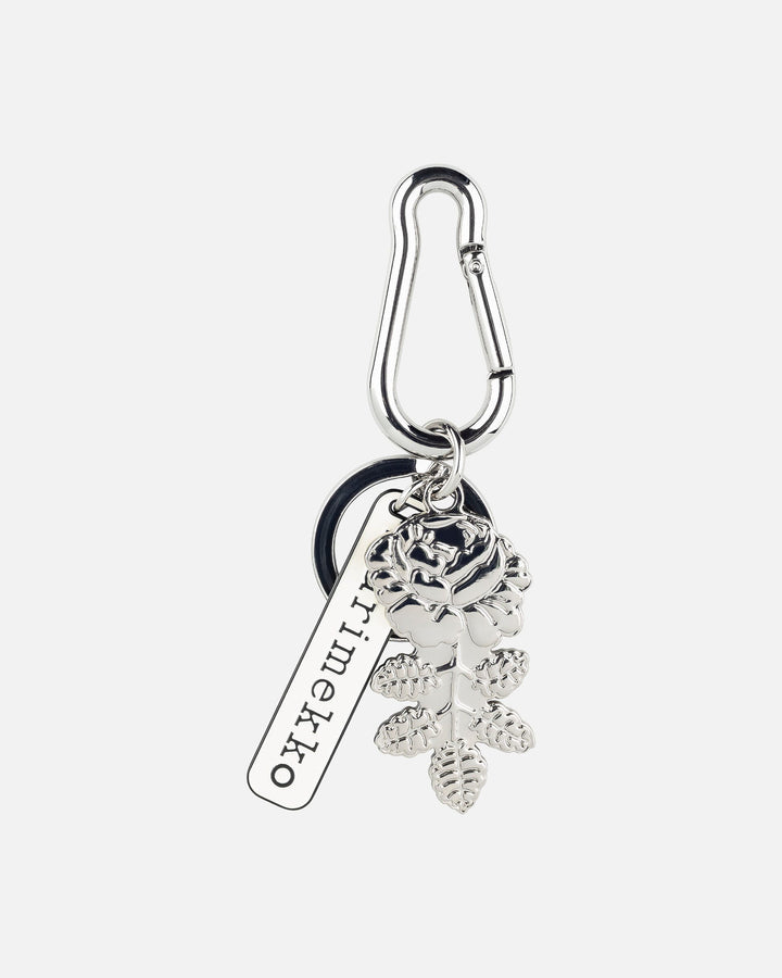 puhallus vihkiruusu keychain - chrome