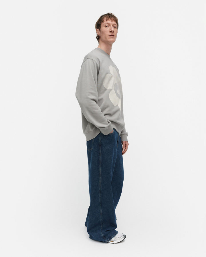 loisto unikko placement sweatshirt - grey