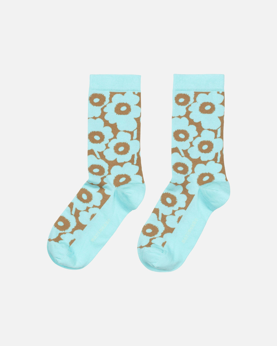 linjaus unikko socks - light blue/tan