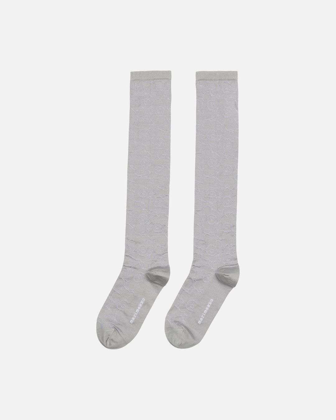 maalaus piirto unikko knee socks - grey