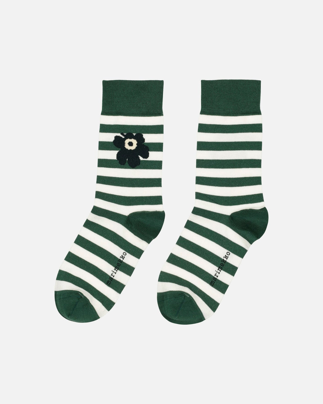 kioski kasvaa tasaraita unikko socks -green