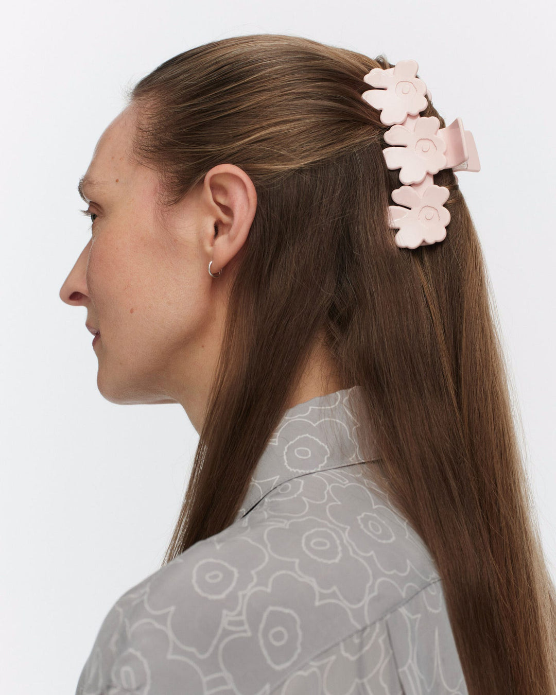 mini unikko hair clip - blush