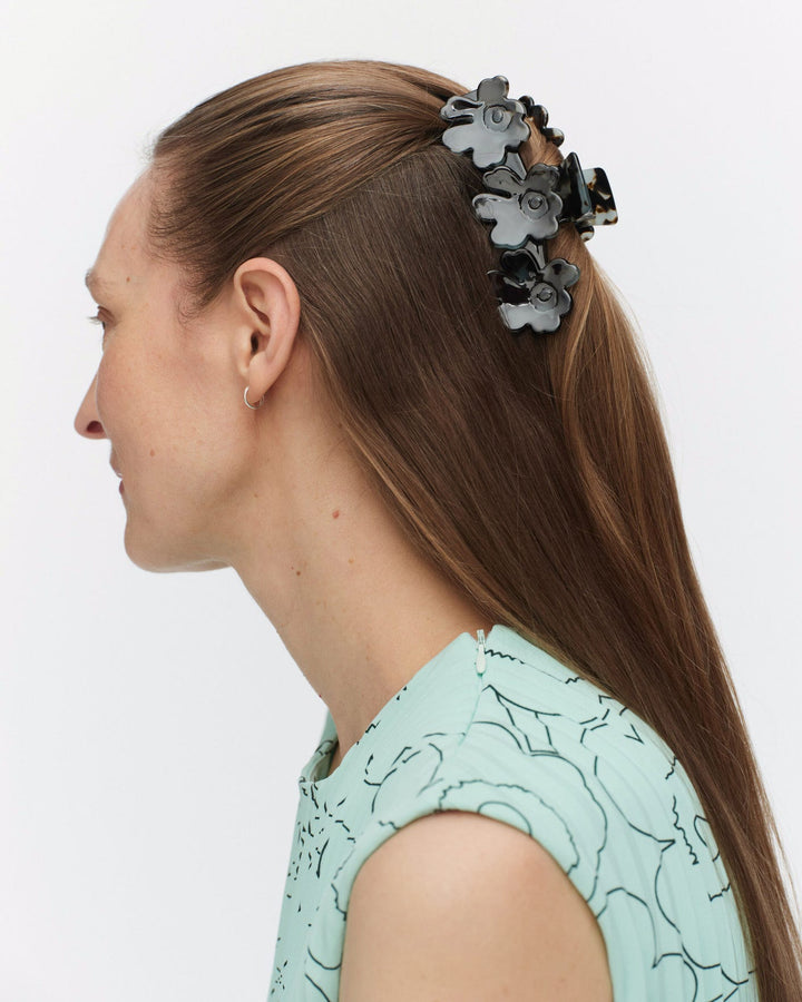 mini unikko hair clip - tortoise