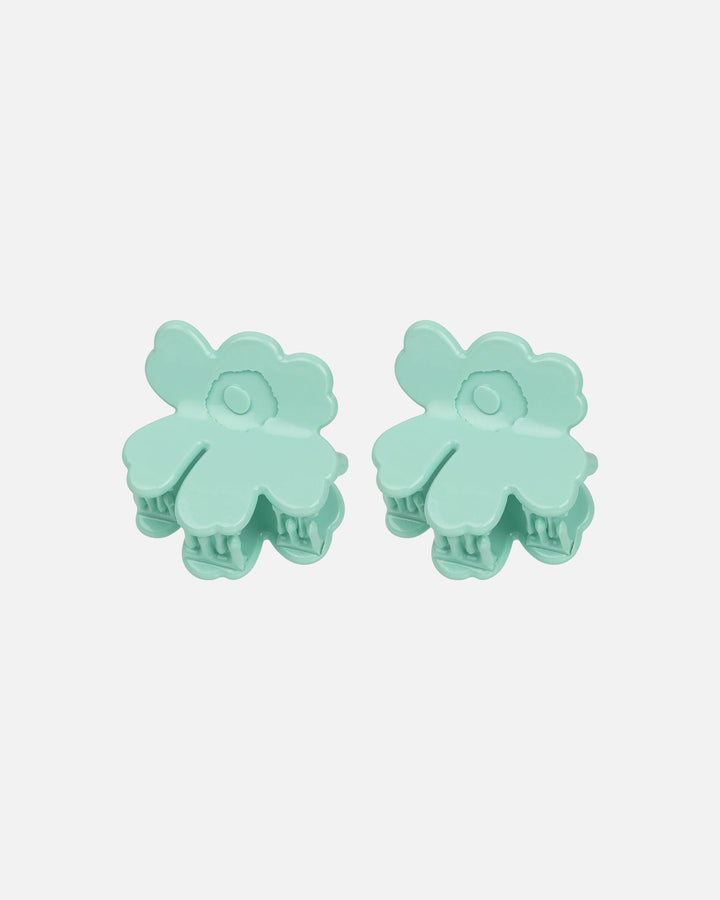 nano unikko hair clip set - teal