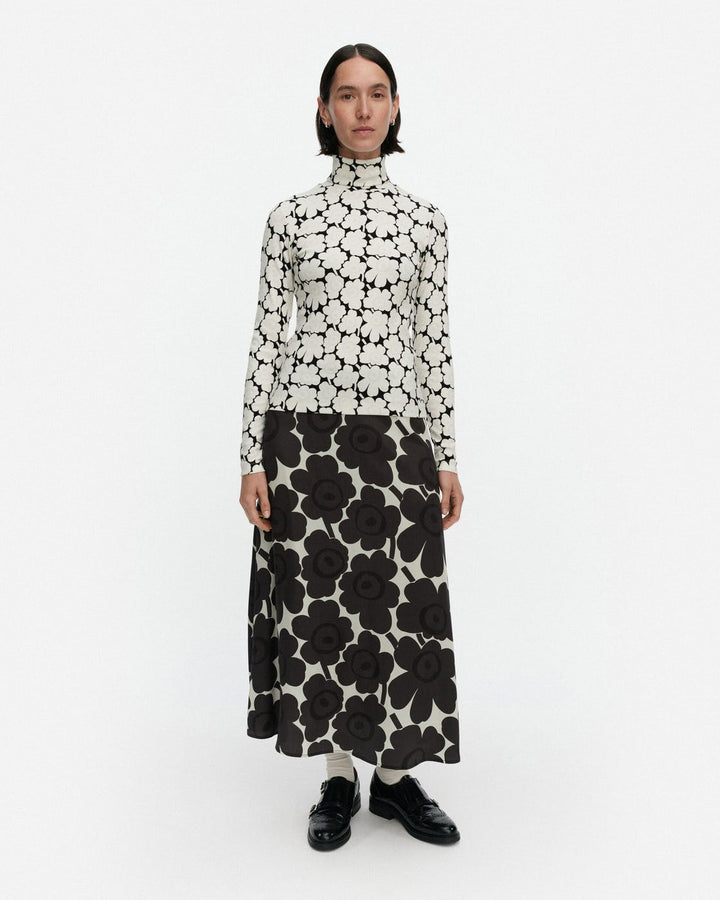emali unikko turtleneck shirt - black/white