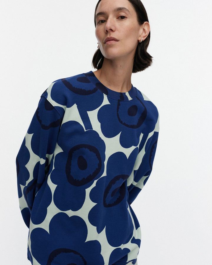 loisto unikko sweatshirt - blue/white