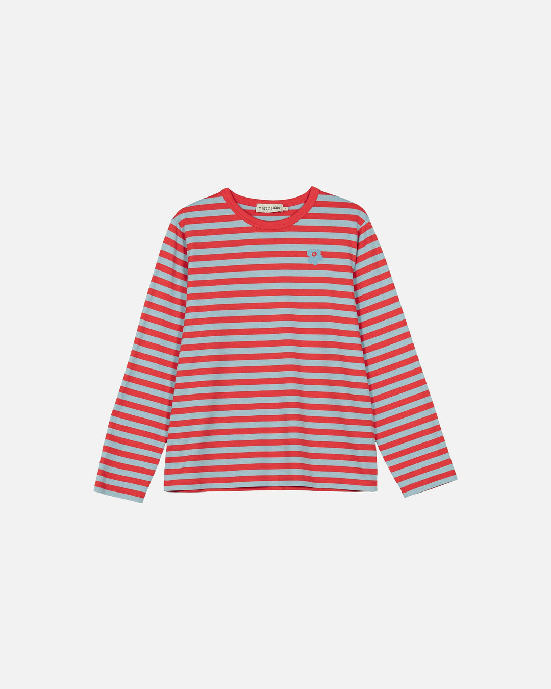 kioski tasaraita jersey longsleeve shirt - sky blue/orange