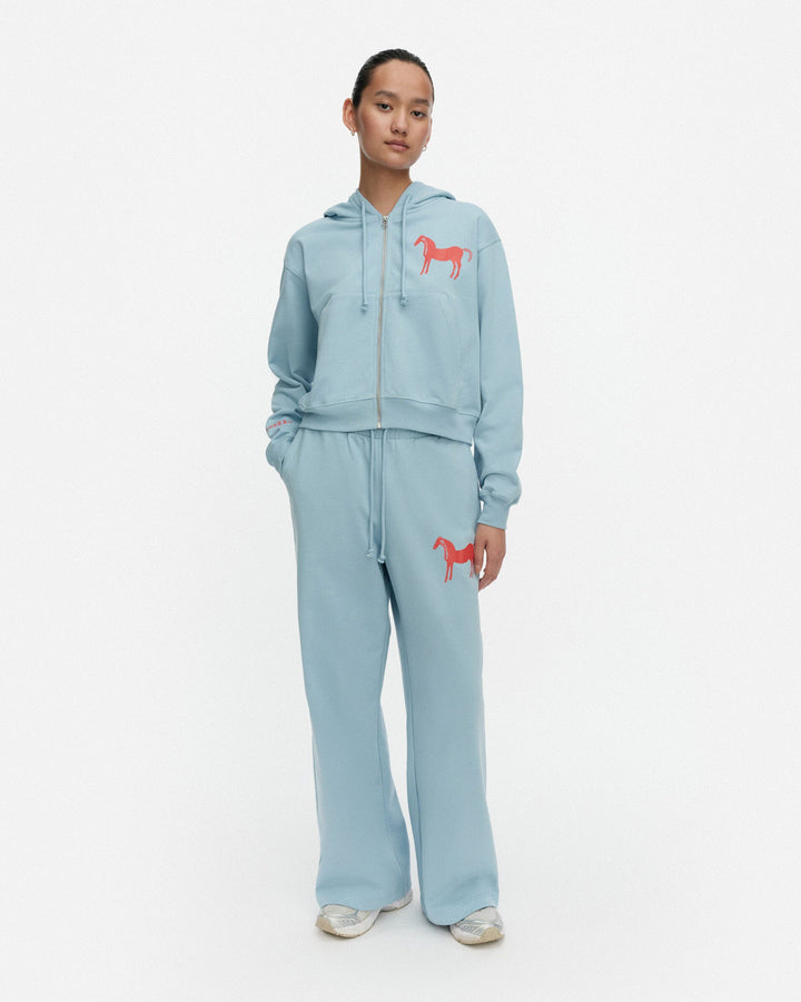 kioski joggi musta tamma placement hoodie