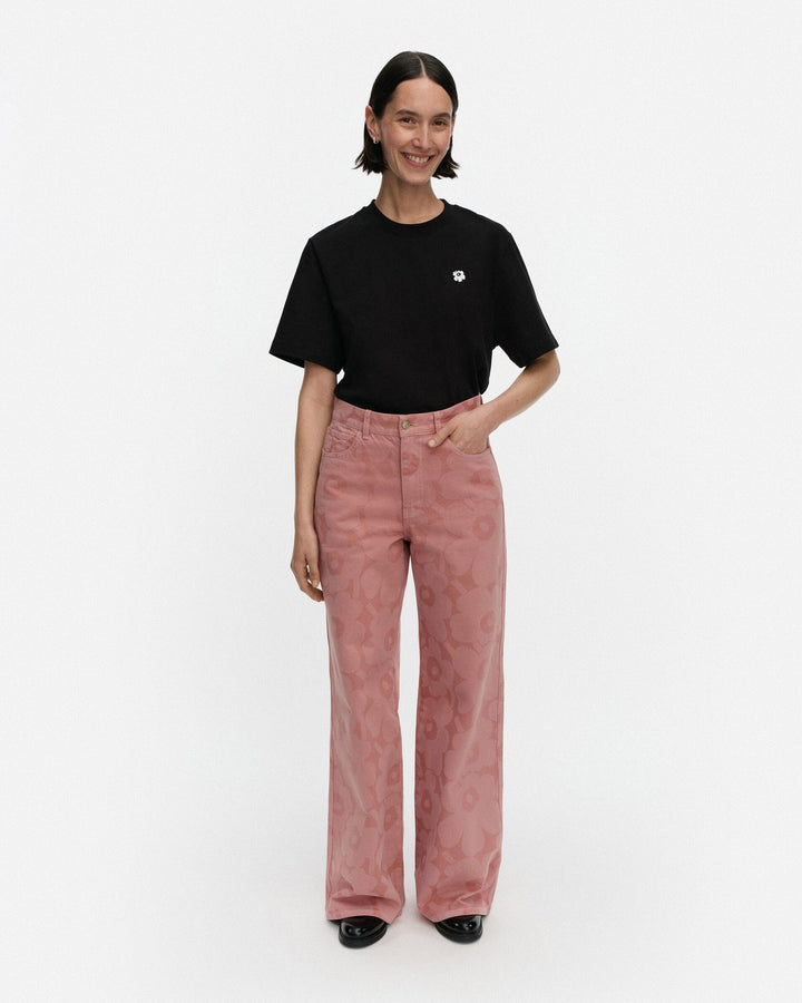 maridenim wide jeans unikko - pink