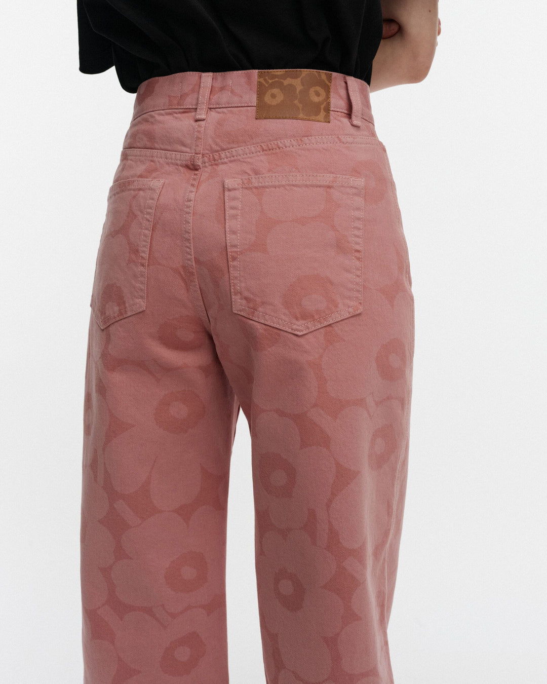maridenim wide jeans unikko long - pink