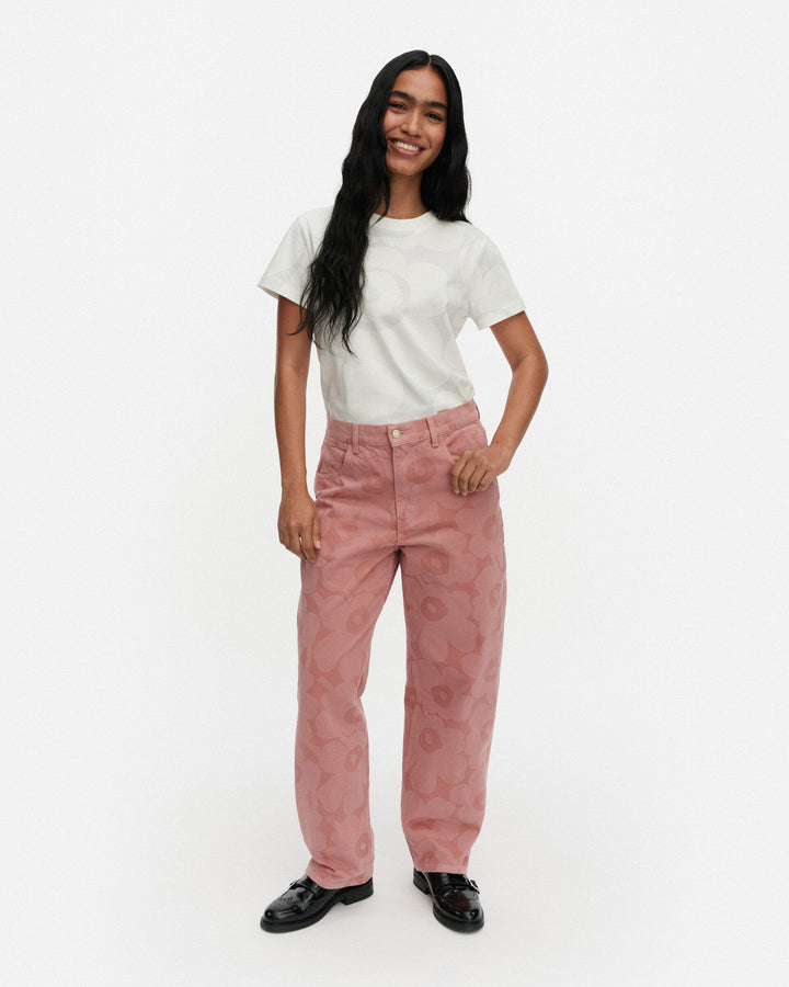 maridenim barrel jeans unikko - pink