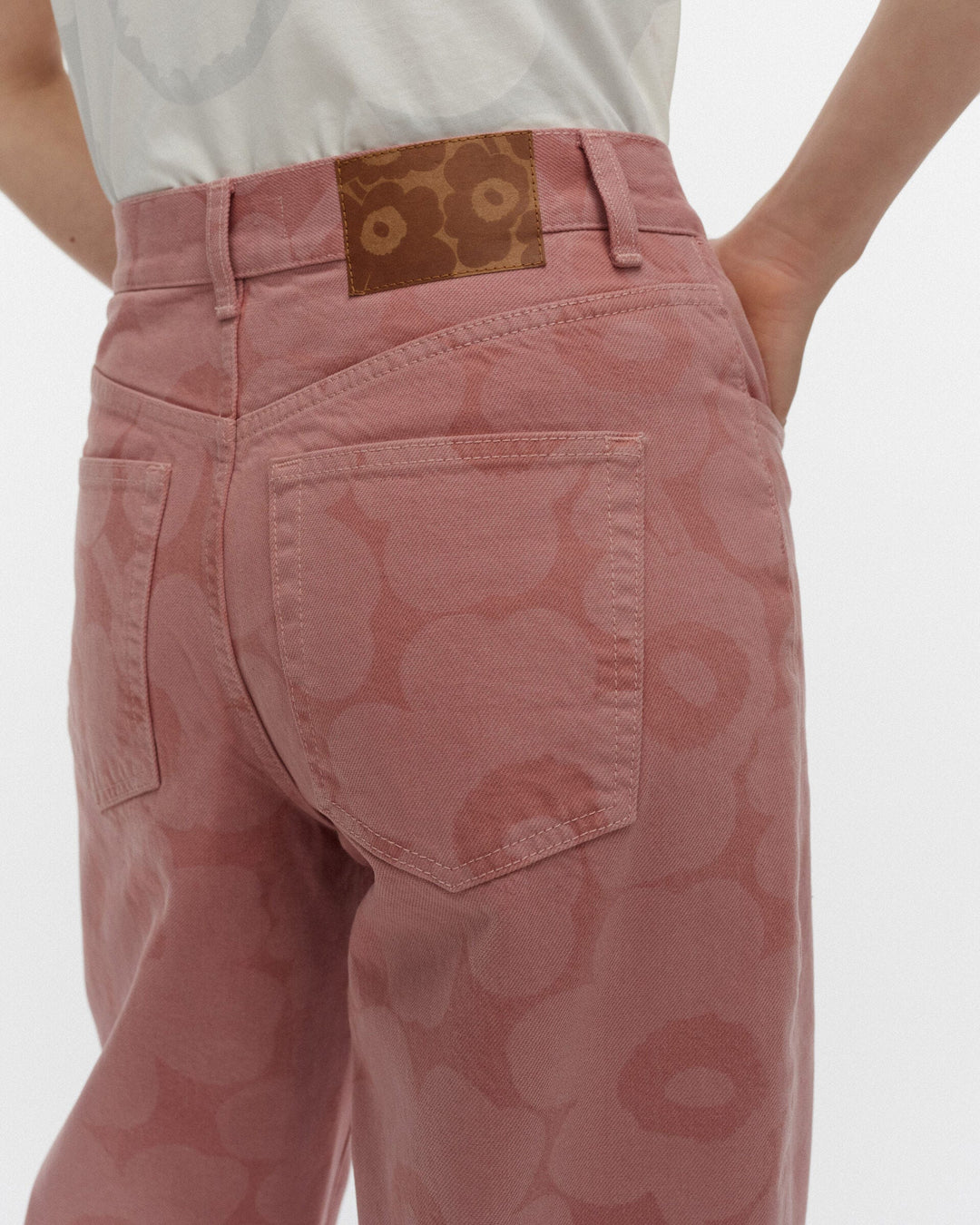 maridenim barrel jeans unikko long - pink